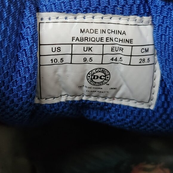 DC Comics Limited Soles Superman Clark Kent Blue White Red Sneakers Shoes 2010 - Picture 10 of 10